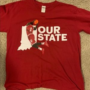 Throwback IU basketball tee